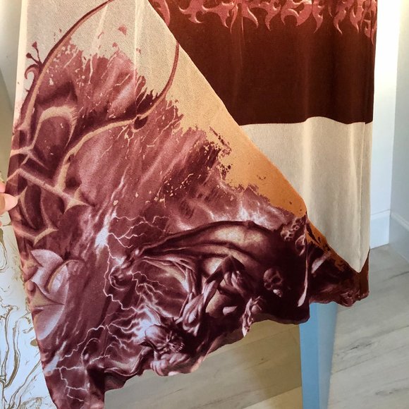 RARE VINTAGE JEAN PAUL GAULTIER TATTOO SATAN DRESS - Picture 9 of 16